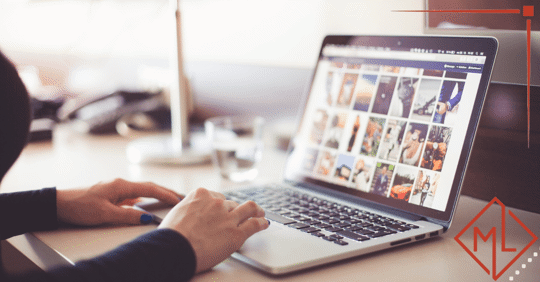 looking at social media